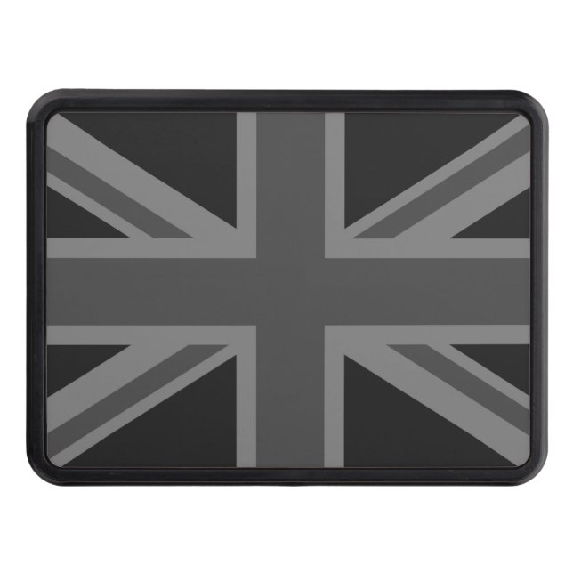 Couverture Remorque D'attelage Gris de noir de drapeau de l'Angleterre (Devant)
