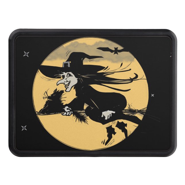 Couverture Remorque D'attelage Halloween Witch (Devant)