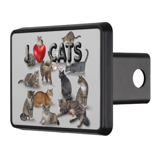 Couverture Remorque D'attelage J'aime les chats (Gauche)