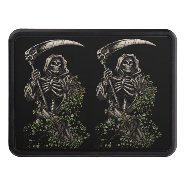 Couverture Remorque D'attelage La mort - faucheuse squelettique mauvaise avec la (Devant)