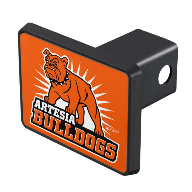 Couverture Remorque D'attelage Récepteur Artesia Bulldogs Custom Hitch Cover 2" (haut Droit)