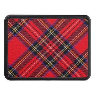 Couverture Remorque D'attelage Royal Stewart tartan rouge noir plaid
