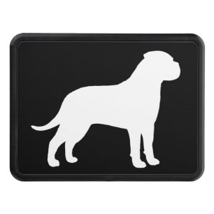 Couverture Remorque D'attelage Silhouette de Bullmastiff
