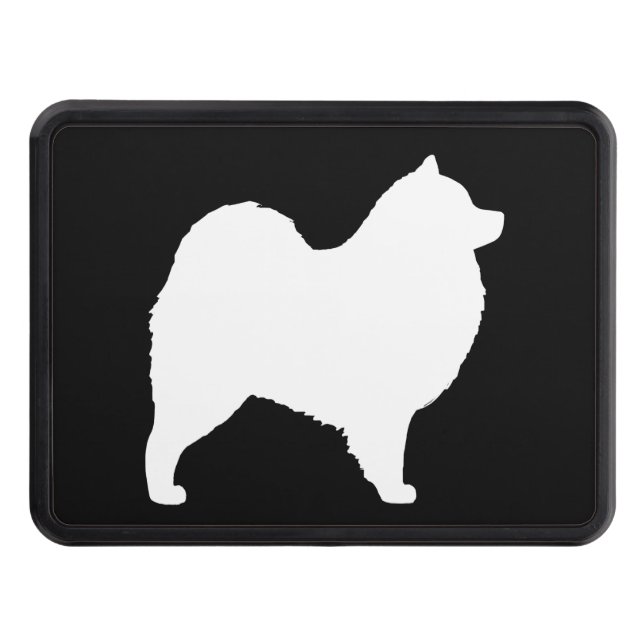 Couverture Remorque D'attelage Silhouette de Samoyed (Devant)