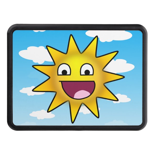 Couverture Remorque D'attelage Sun ridiculement heureux (Devant)