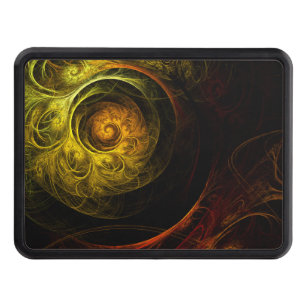 Couverture Remorque D'attelage Sunrise Floral Red Abstrait Art
