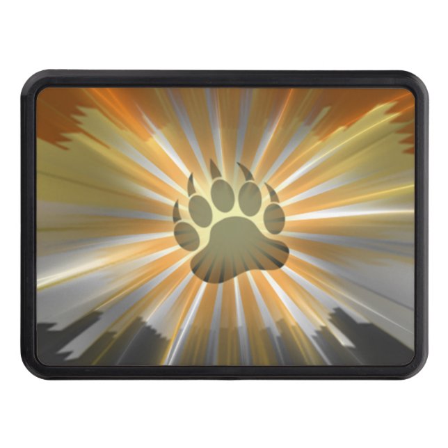 Couverture Remorque D'attelage Très Cool Gay Bear Pride Drapeau Ours Paw (Devant)