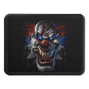 Couverture Remorque D'attelage Visage mauvais de clown