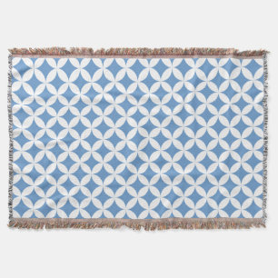 Couverture Répéter les quarts de cercle style bleu motif lanc