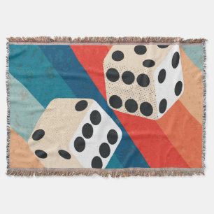 Couverture Retro Dice Wall Art Imprimantes tendance Sentiment