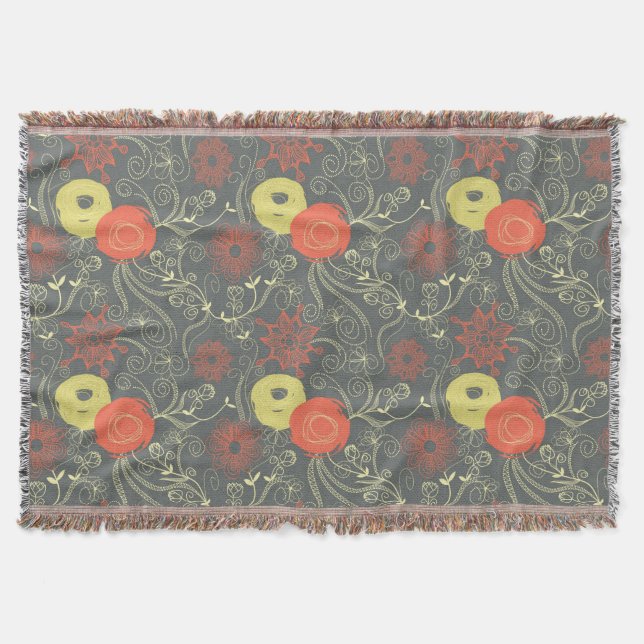 Couverture Rétro motif floral 2 (Devant)