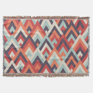Couverture Rhombus géométrique : Motif coloré Vintage.
