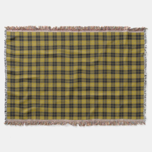 Couverture Robe écossaise Clan Barclay Tartan noir jaune (Devant)