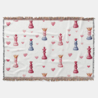 Couverture Romantic Chess Hearts Valentine's Day