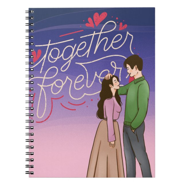 Couverture romantique de Carnet avec mignon K-Dram (Devant)