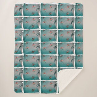 Couverture rose de flottille aqua