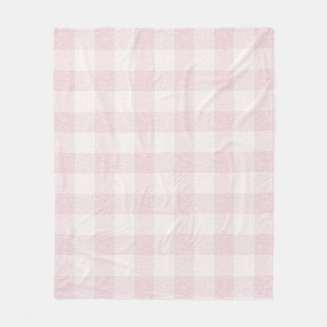 Couverture rose d'ouatine de plaid de Buffalo (Devant)