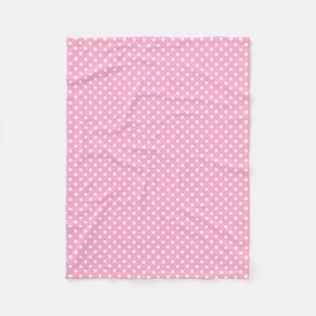 Couverture rose et blanche d'ouatine de motif de (Devant)