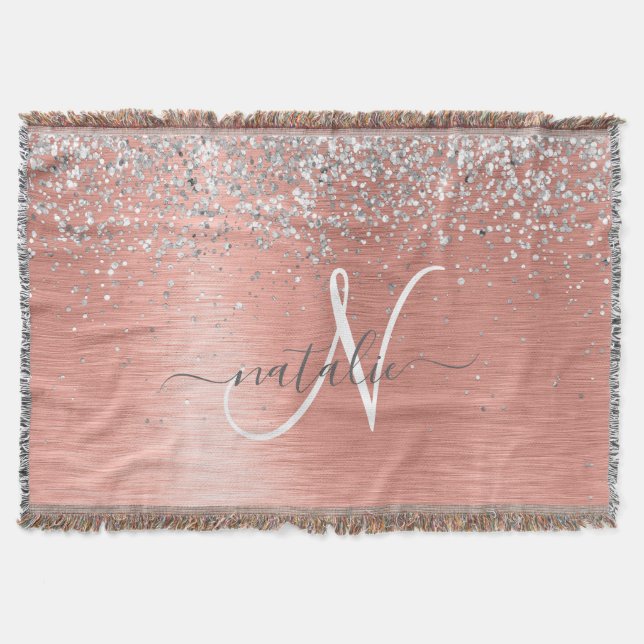 Couverture Rose Gold brossé Parties scintillant métallique No (Devant)