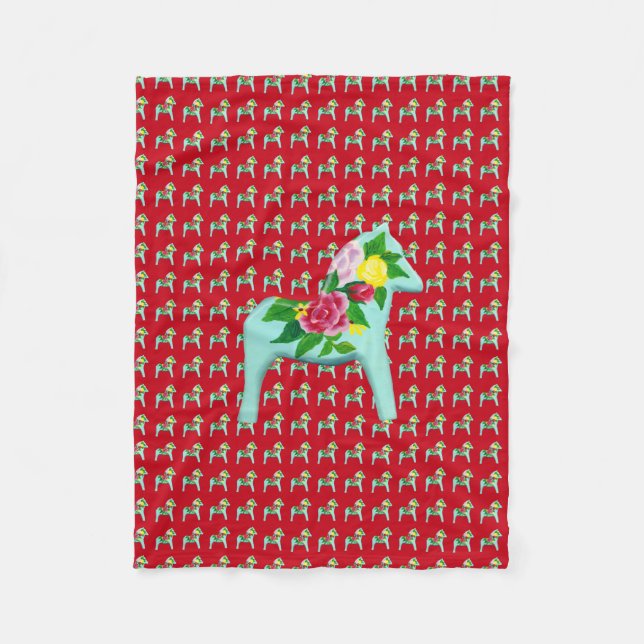 Couverture rose Horse (Devant)