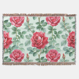 Couverture Roses aquarelle : Illustration Florale sans joint.