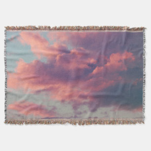 Couverture Roses Dreamy nuages de coucher de soleil esthétiqu