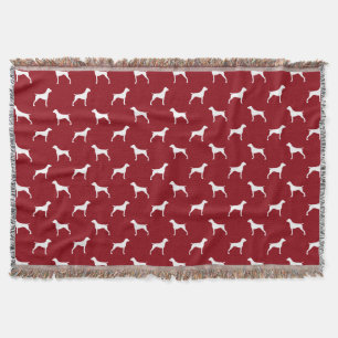 Couverture Rouge allemand de motif de silhouettes