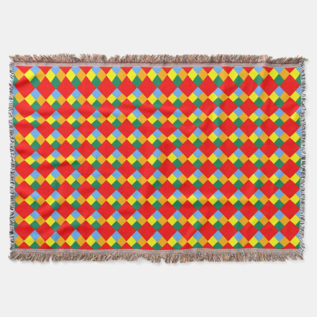 Couverture Rouge orange jaune bleu vert (Devant)