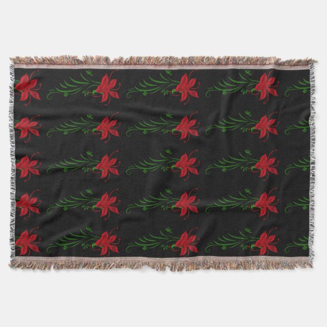 Couverture Rouge Star Gazer Lily Jeter Blanket (Devant)