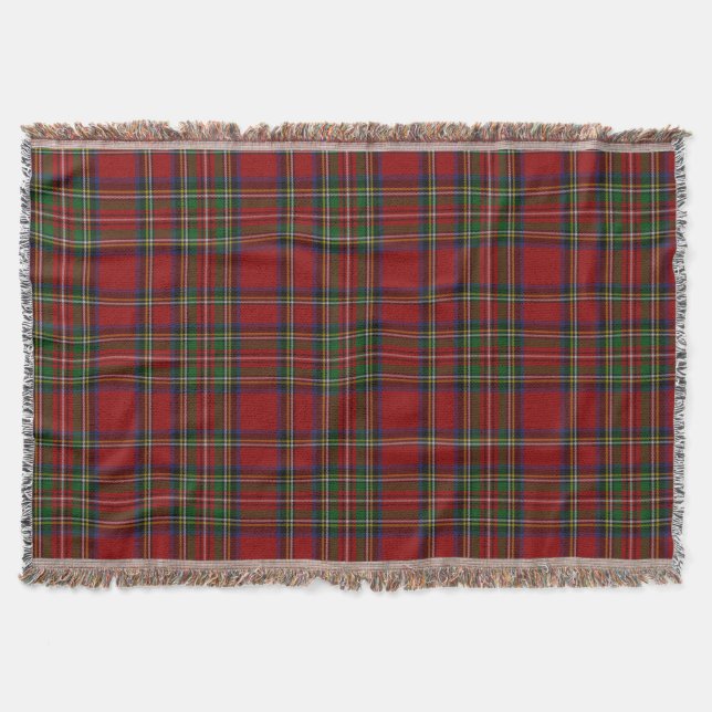 Couverture Royal Stewart Tartan Traditionnel Plaid Noël (Devant)