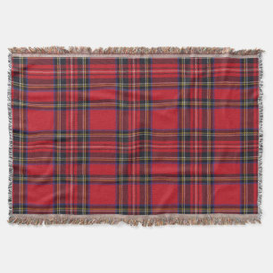 Couverture royale écossaise de jet de tartan