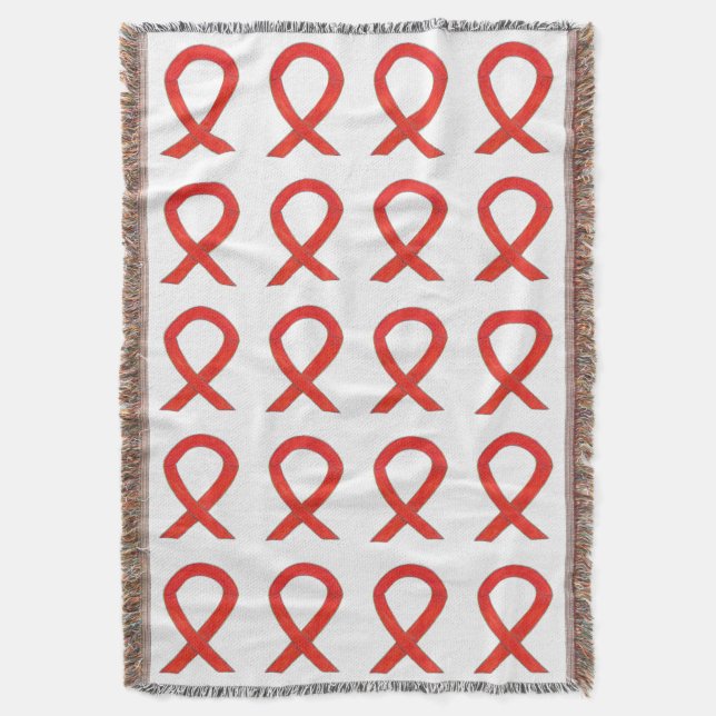 Couverture Ruban de sensibilisation au cancer du sang Art Jet (devant Vertical)