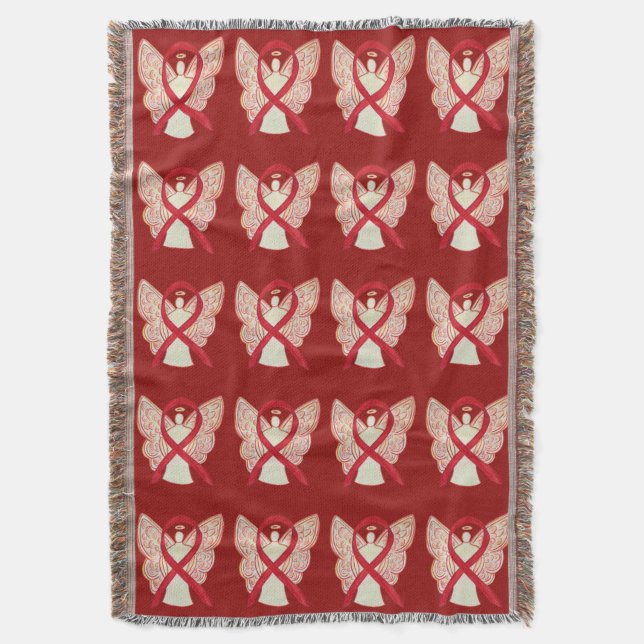 Couverture Ruban de sensibilisation au cancer du sang Art Jet (devant Vertical)