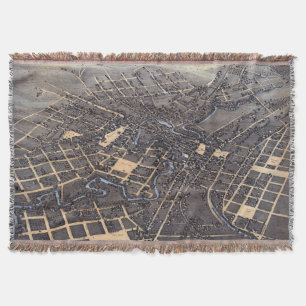 Couverture San Antonio, Texas, Antique Aerial City Map, 1873