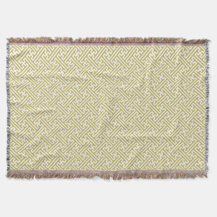 Couverture Sayagata motif, japonais, or et blanc