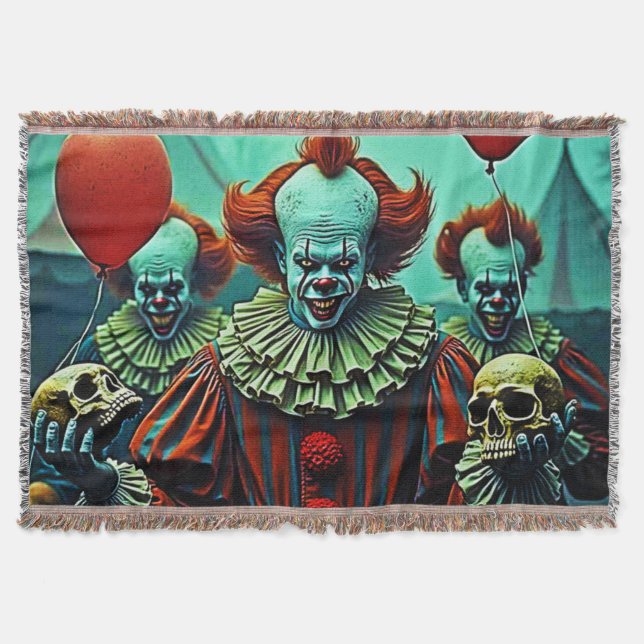 Couverture Scène d'horreur de clown déplaisant (Devant)