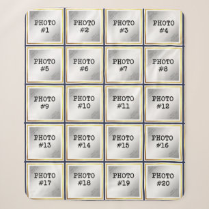 Couverture Sherpa 20 Photo Collage, Arrière - plan modifiable (MED s