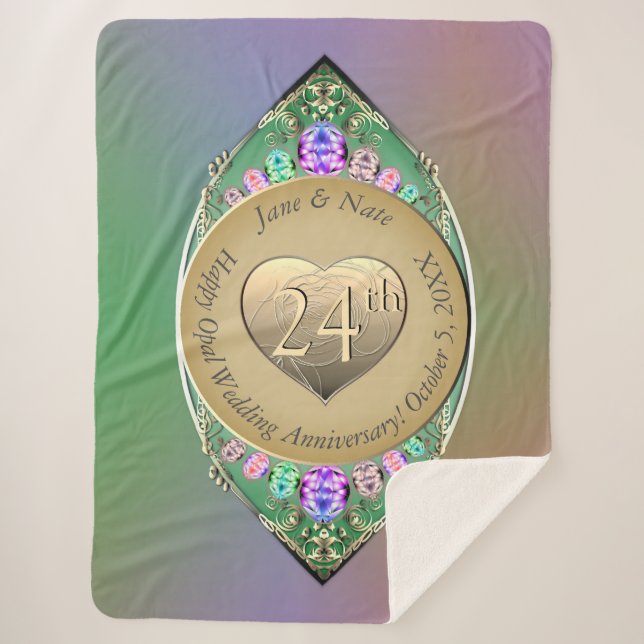 Couverture Sherpa 24e anniversaire du Mariage Opal (Devant)