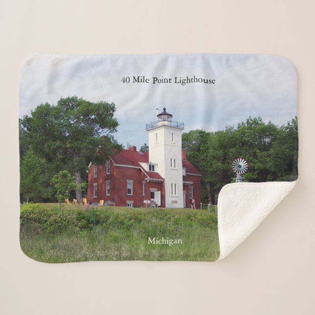 couverture sherpa 40 Mile Point Lighthouse (Devant (Horizontal))