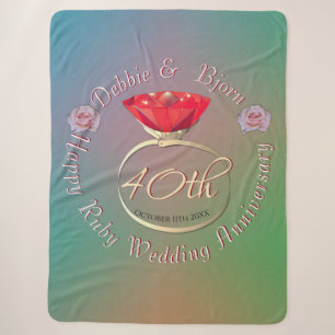 Couverture Sherpa 40ème anniversaire du Mariage de Ruby Sherpa Blank