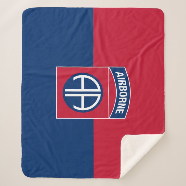 Couverture Sherpa 82e division aérienne Flag Military Vétéran (Devant)