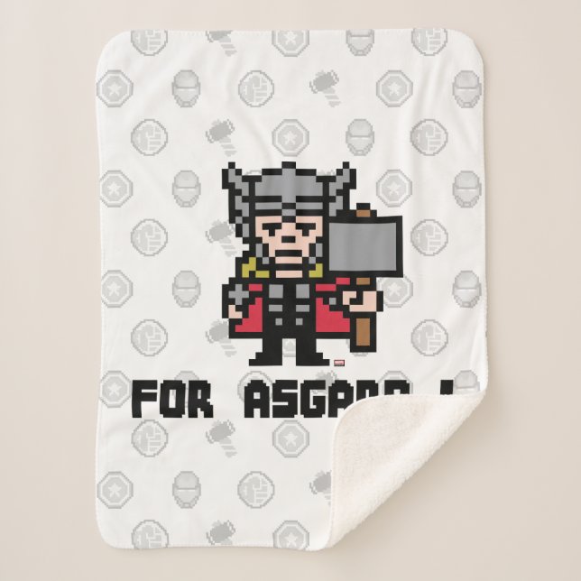 Couverture Sherpa 8Bit Thor - Pour Asgard ! (Devant)