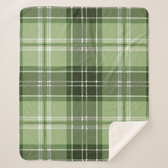 Couverture Sherpa à damiers motif (Devant)