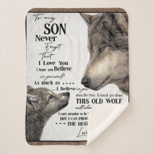 Couverture Sherpa À Mon Fils Don, Maman Et Fils, Lettre D'Amour À So