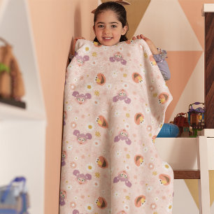 Couverture Sherpa Abby Cadabby & Elmo   Motif Woodland