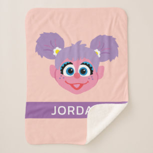 Couverture Sherpa Abby Cadabby   Face de fleurs   Ajouter Votre Nom