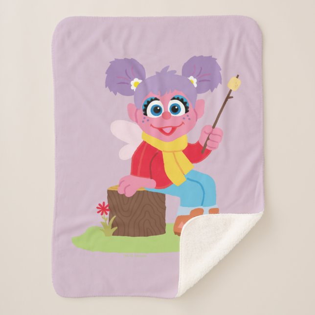 Couverture Sherpa Abby Cadabby | Faire des S'mores (Devant)