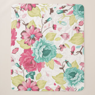 Couverture Sherpa Abstract Elegance Seamless pattern with floral bac