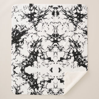 Couverture Sherpa Abstract Ink Splatter Sherpa Blanket 