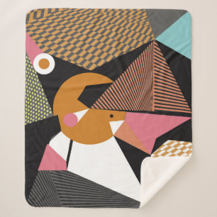 Couverture Sherpa Abstract modern triangles background pattern illus